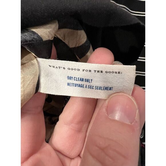 Leifsdottir‎ Dress Sz 8 Womens Black One Shoulder Ruffle Mini Cotton Blend Lined - Picture 11 of 12